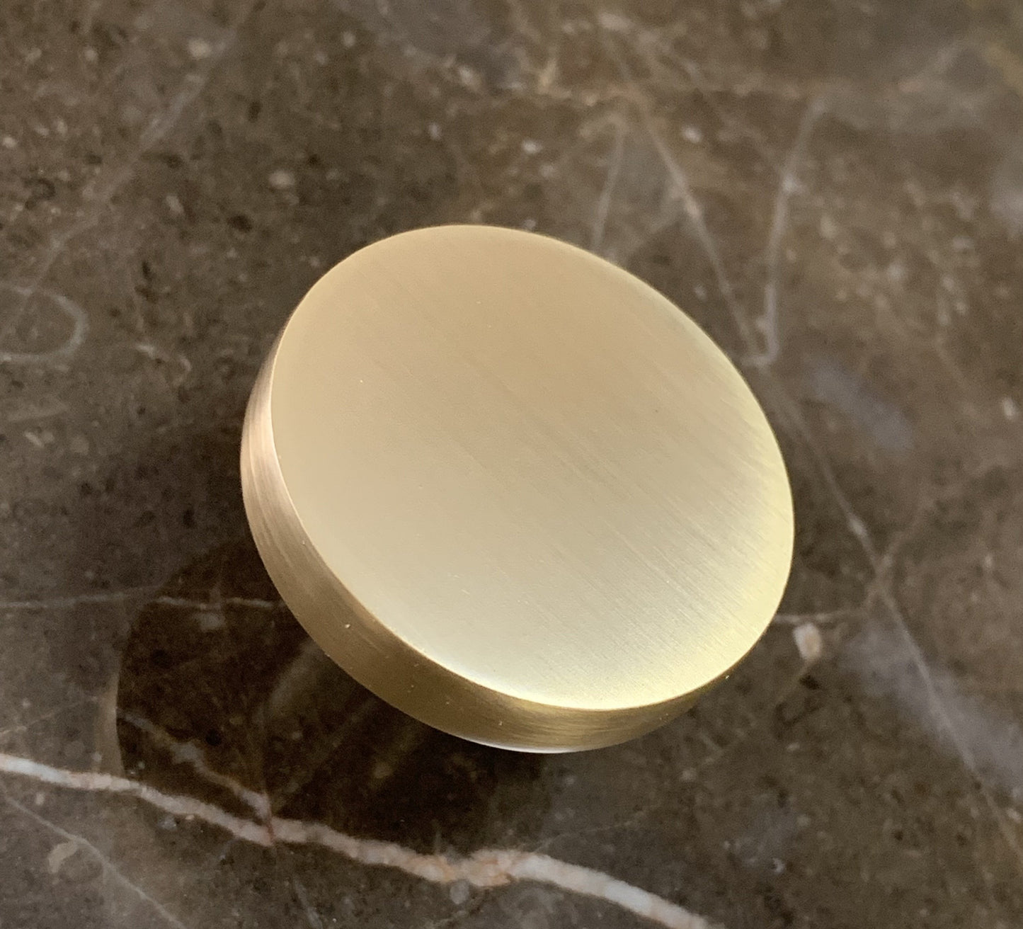 Brushed Brass drawer pull 35x23mm