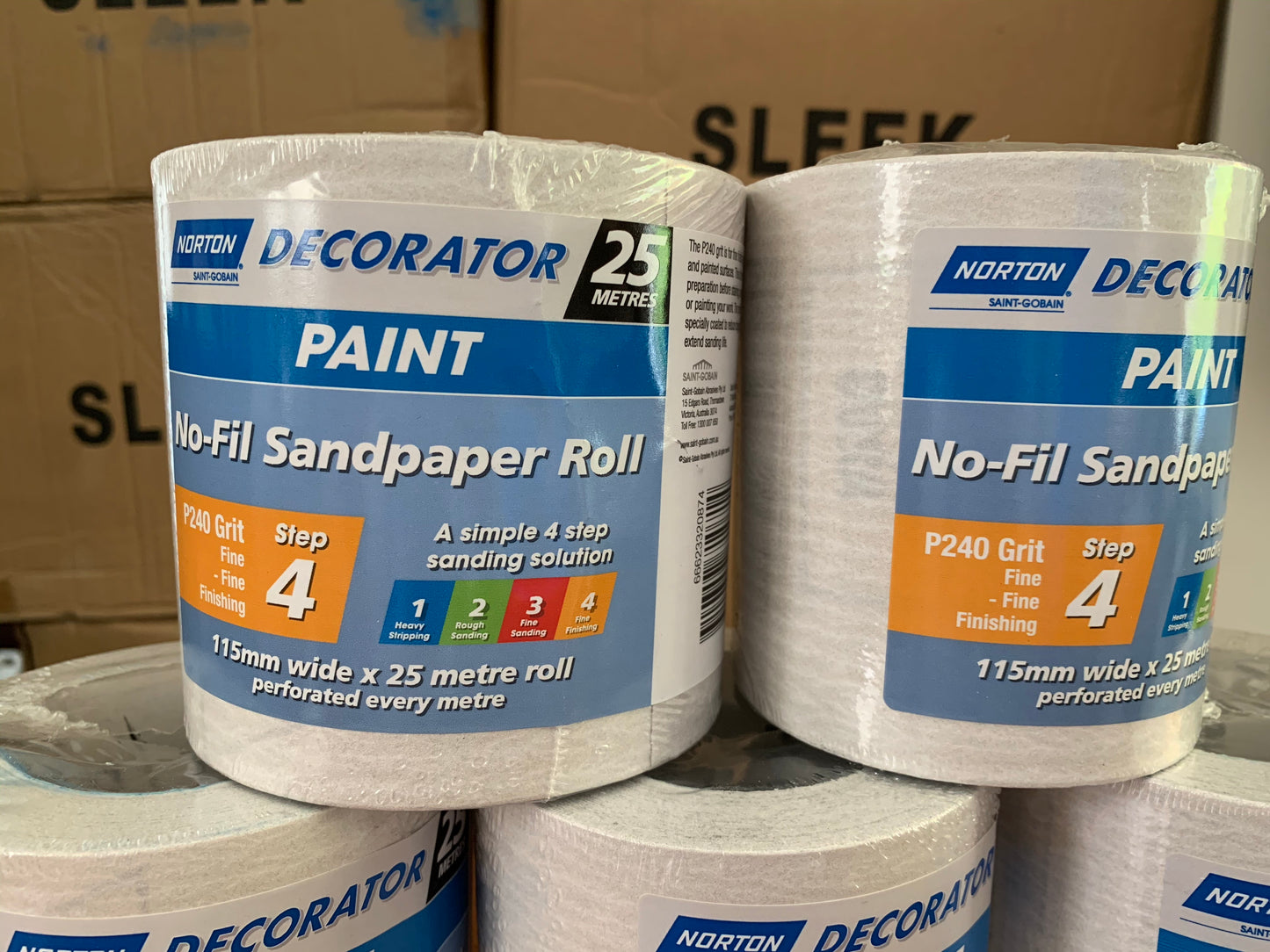 Norton Non-Fil sandpaper roll 115mm
