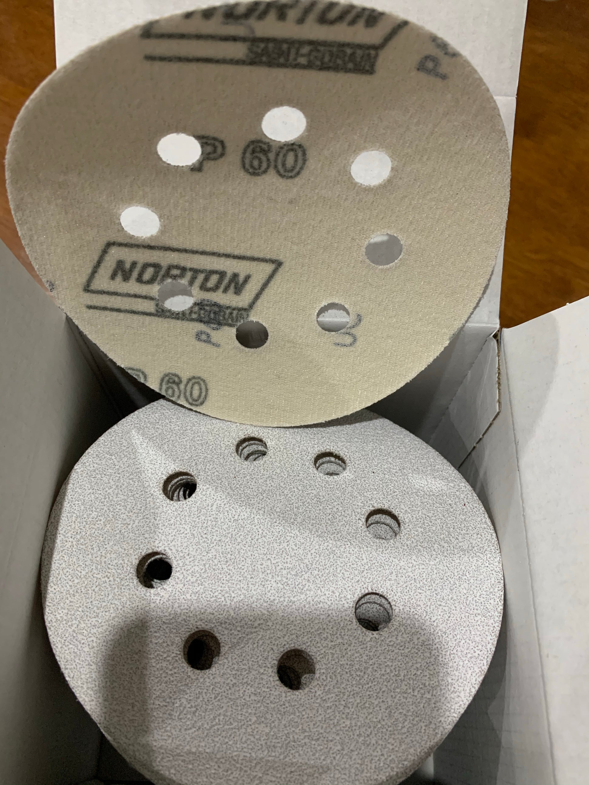 Pack of 100 - Norton Speedgrip 125mm P60 sanding disc