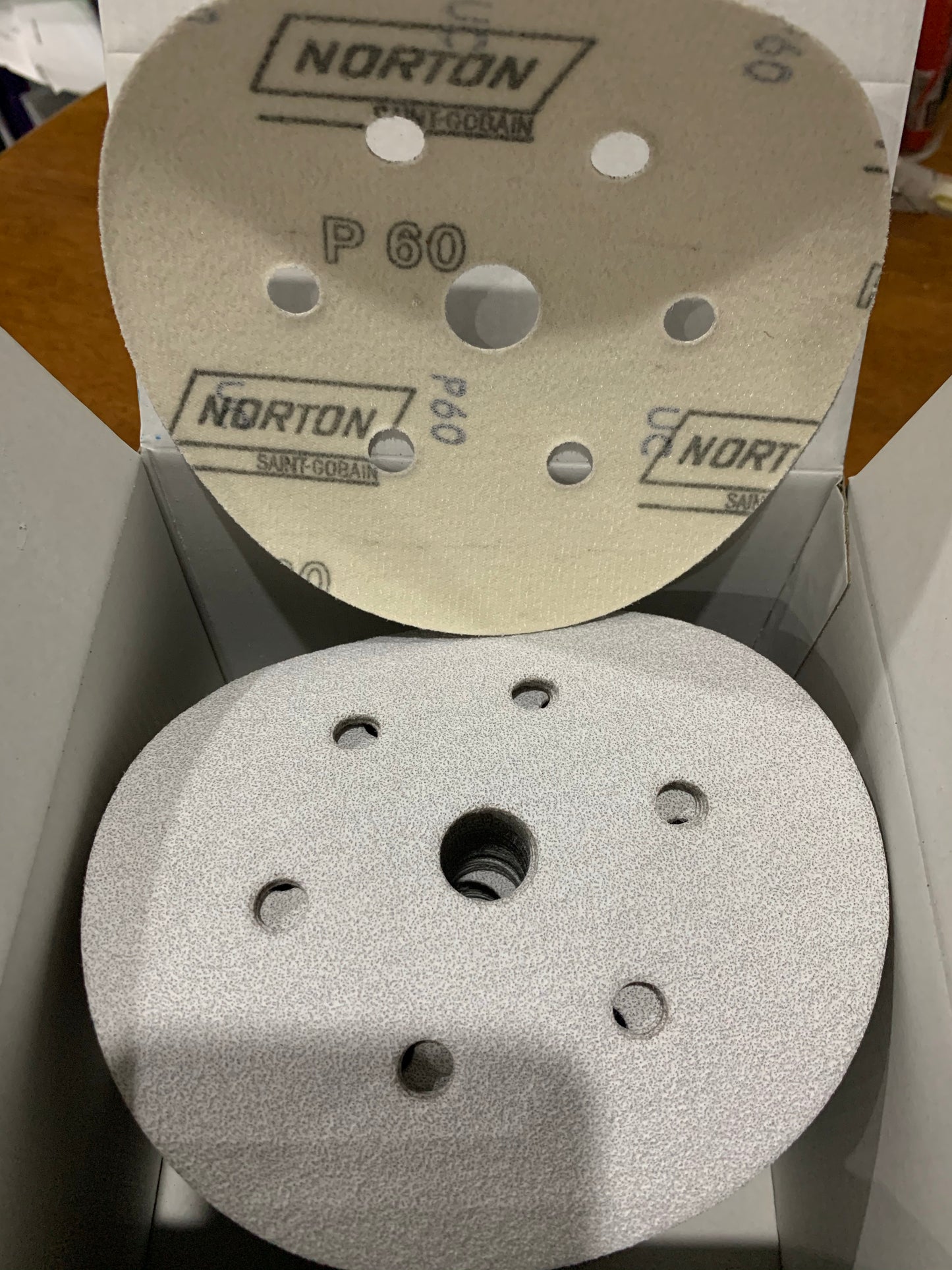 Norton Speedgrip 150mm P60 6+1 hole sanding disc