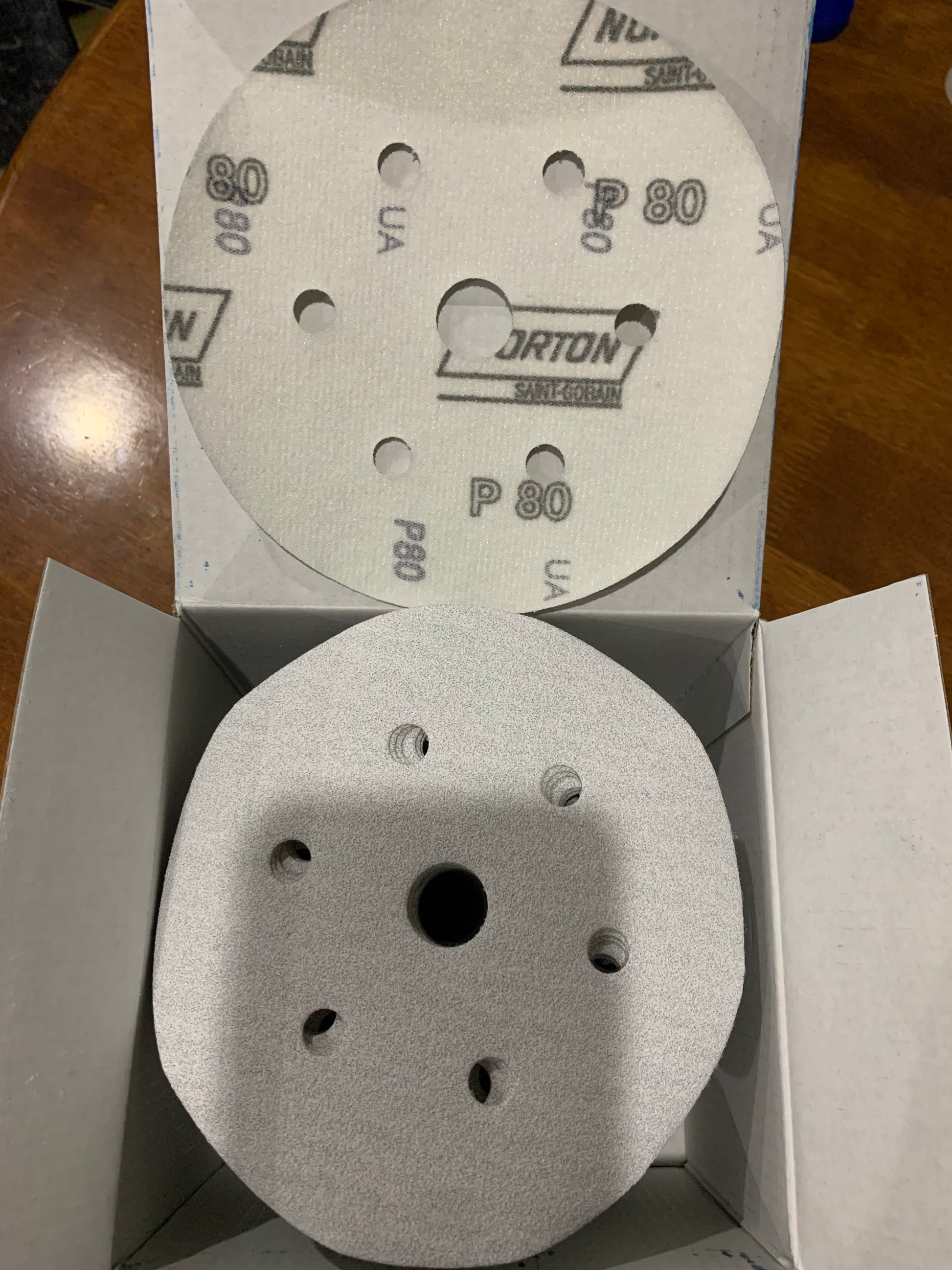 Norton Speedgrip 150mm P80 6+1 hole sanding disc