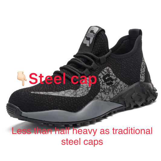 Unisex Light weight steel toe safety shoes